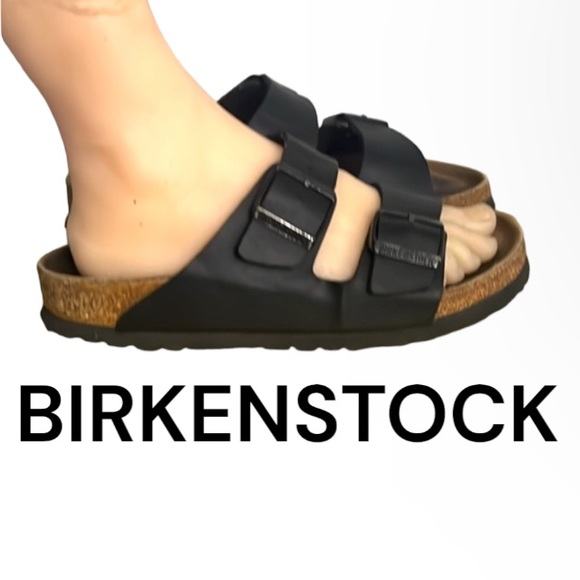 Birkenstock Shoes - Authentic Birkenstock black signature sandals Sz 7 Euro 38